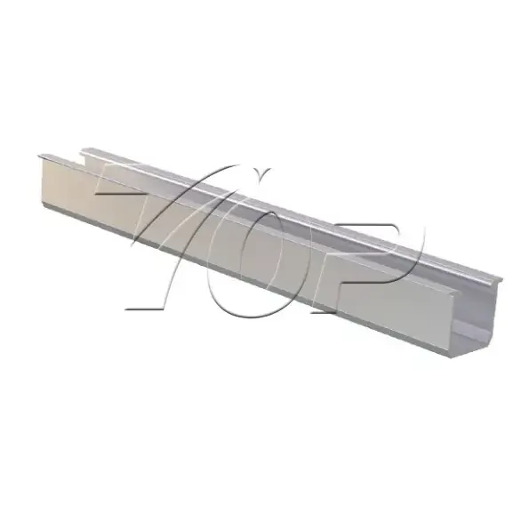 U Typ Aluminium Rail for Solar Panel monteringssystem